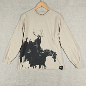 Avenged Sevenfold Wes Lang 2024 Tour Shirt Mens M Long Sleeve Tan A7X Concert
